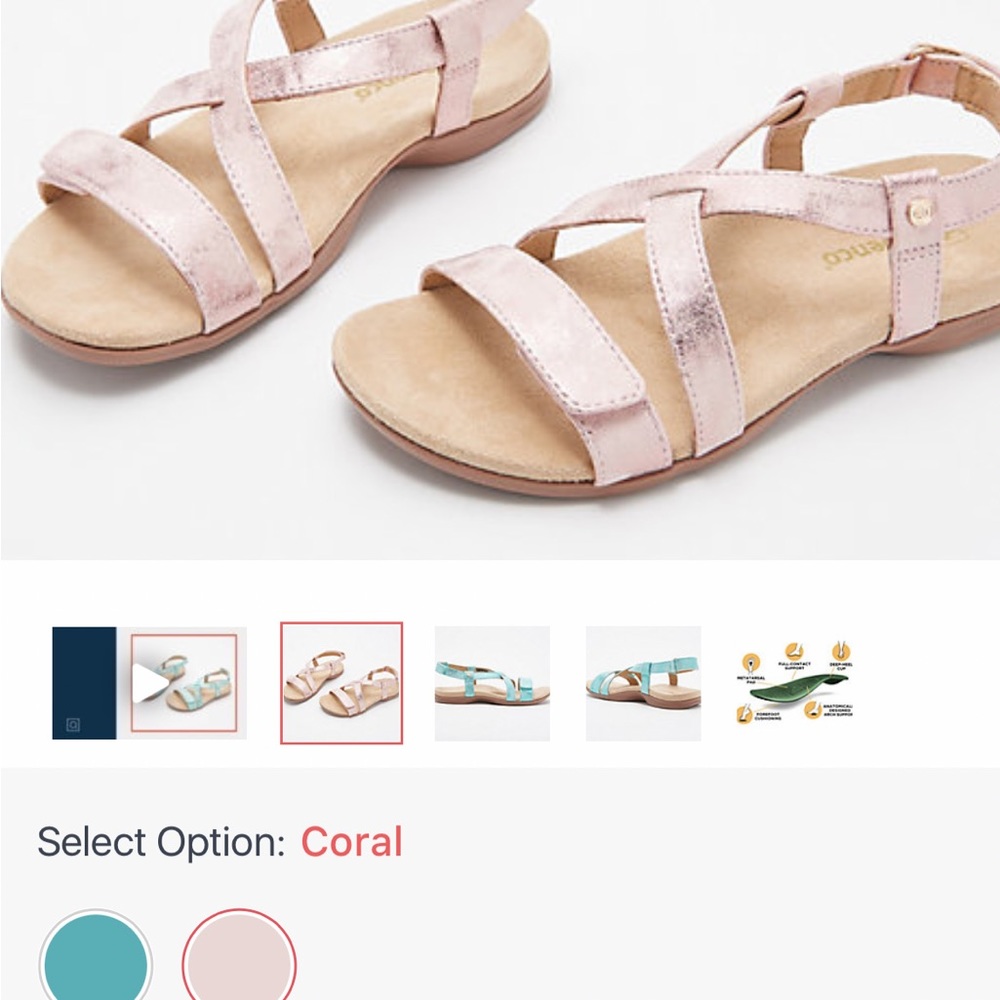 NWT Spenco Gold Metallic Orthopedic  Sandals Size 8  BRAND New 🎉❤️